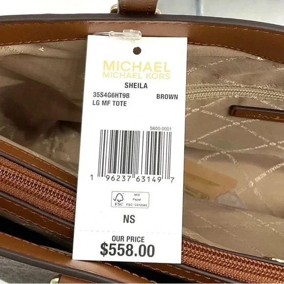 Michael Kors Bag Large Sheila Mf Tote Bag Brown/Gold